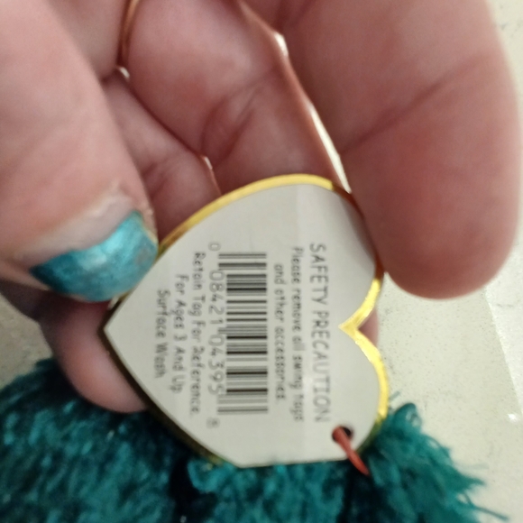 Rare/ Retired 2001 Ty Holiday Teddy Bear.with Errors! - Picture 7 of 7